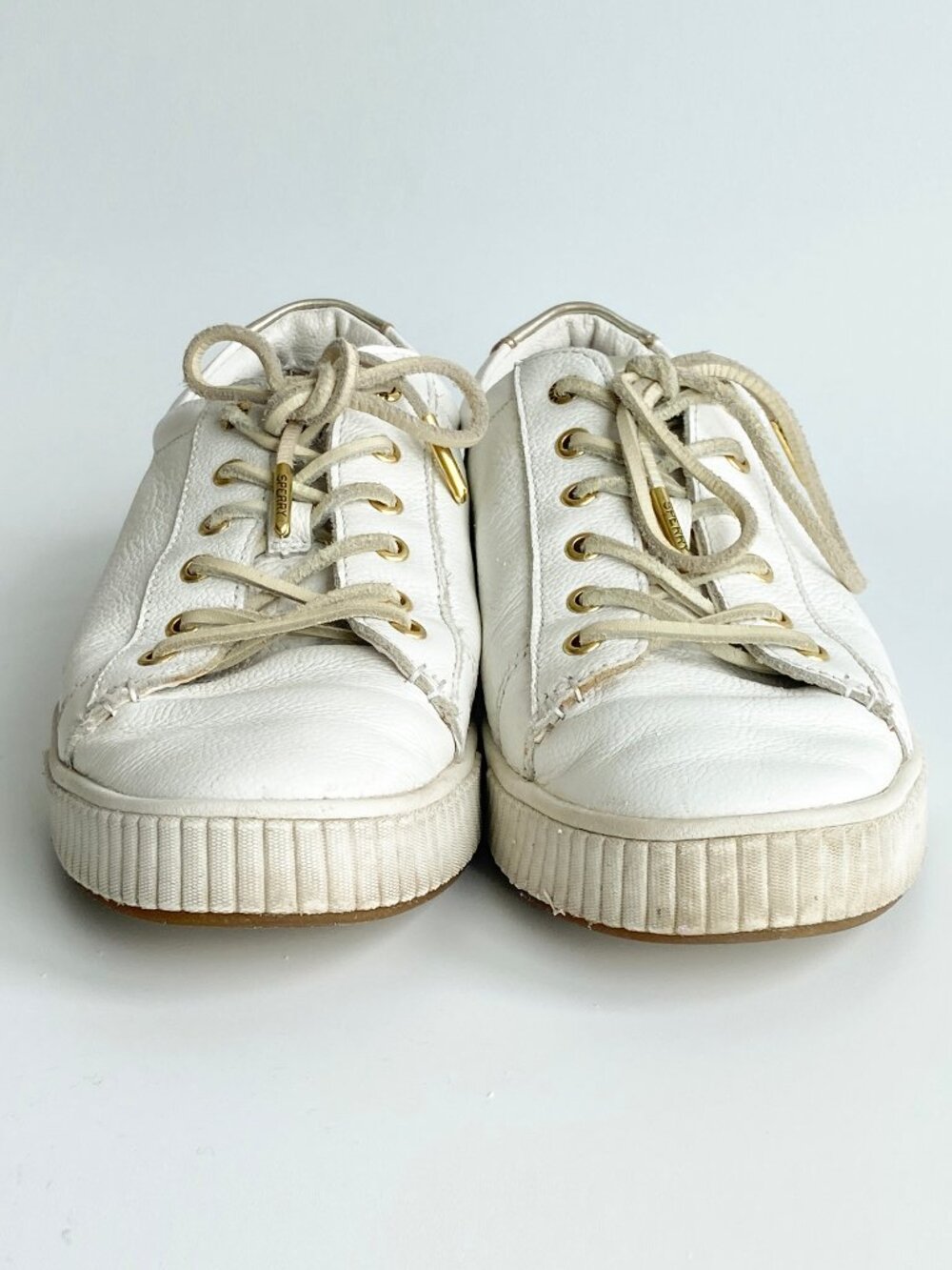 Sperry Top Sider Leather Sneakers with Suede Laces - Picture 7 of 13